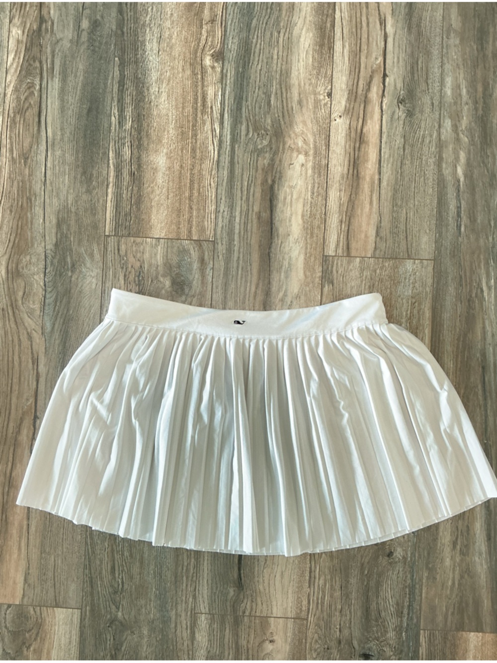 Vineyard Vines White Pleated Performance Skirt - Preppy coastal size XL
